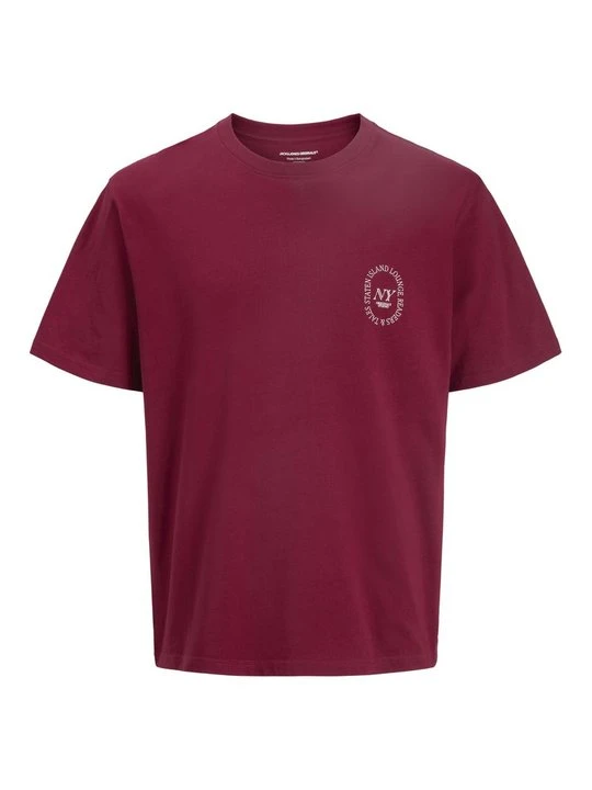 Zdjęcie produktu T-shirt z nadrukiem Jack&Jones czerwony