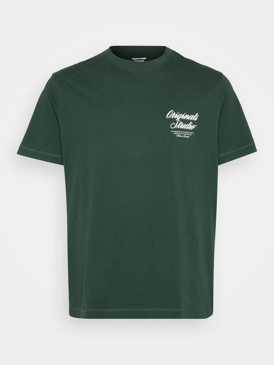 Zdjęcie produktu T-shirt z nadrukiem Jack&Jones ciemnozielony