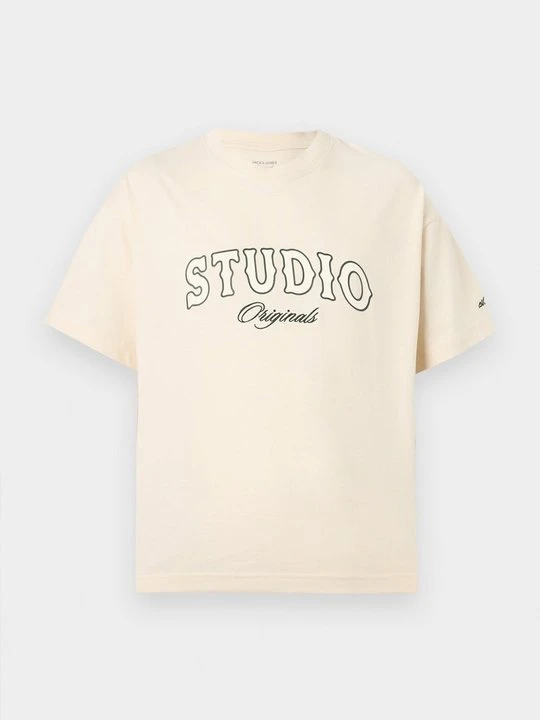 Zdjęcie produktu T-shirt z nadrukiem Jack&Jones mleczny