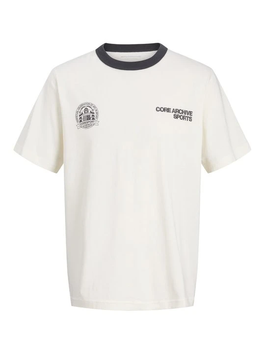 Zdjęcie produktu T-shirt z nadrukiem Jack&Jones mleczny