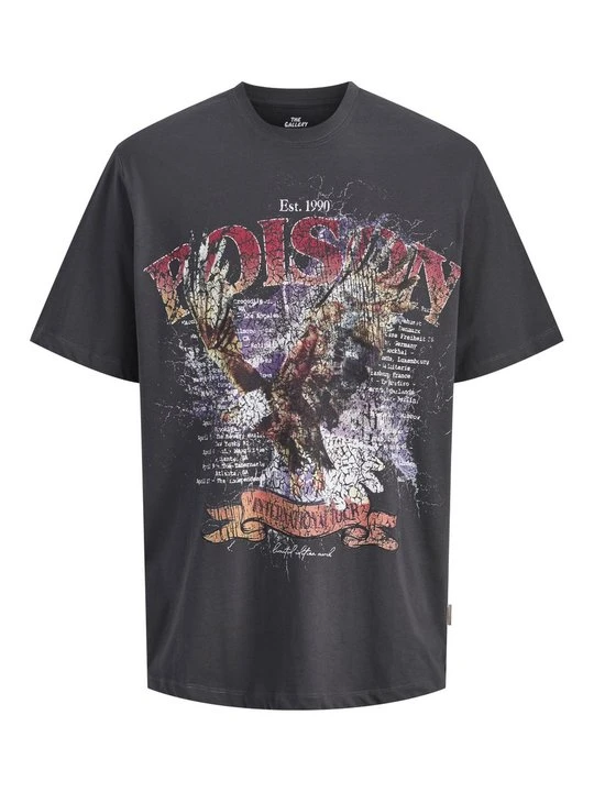 Zdjęcie produktu T-shirt z nadrukiem Jack&Jones szary