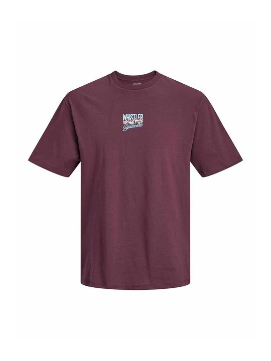 Zdjęcie produktu T-shirt z nadrukiem Jack&Jones bordowy