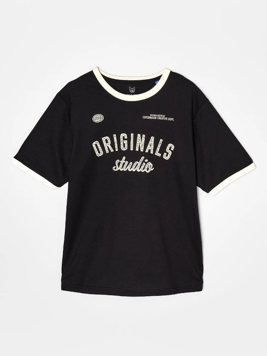 Zdjęcie produktu T-shirt z nadrukiem Jack & Jones Kids czarny