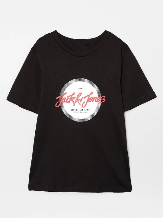 Zdjęcie produktu T-shirt z nadrukiem Jack & Jones Kids czarny
