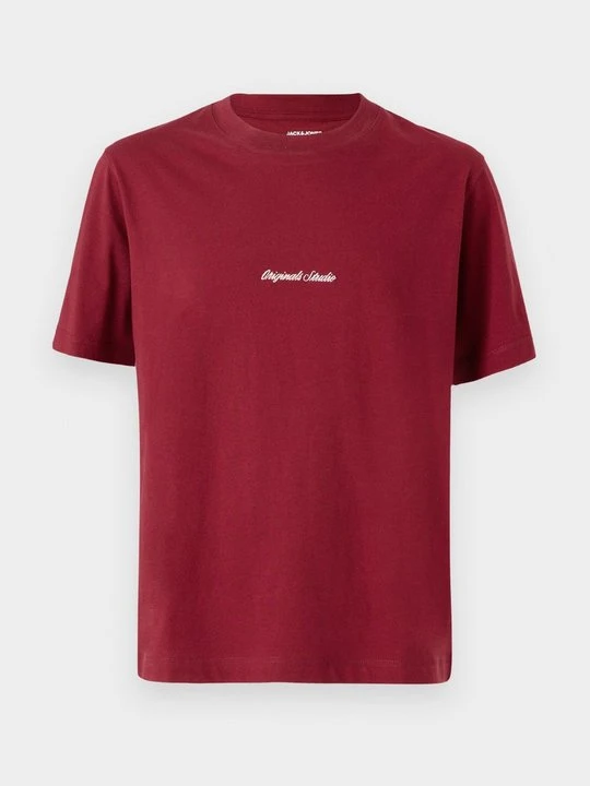 Zdjęcie produktu T-shirt z nadrukiem Jack&Jones czerwony