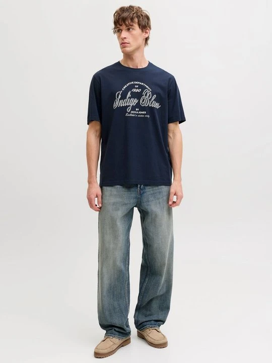 Zdjęcie produktu T-shirt z nadrukiem Jack&Jones granatowy
