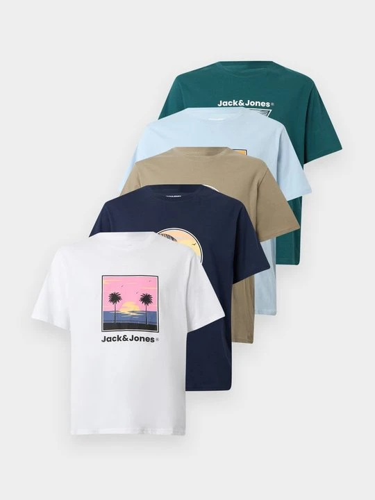 Zdjęcie produktu T-shirt z nadrukiem Jack&Jones granatowy