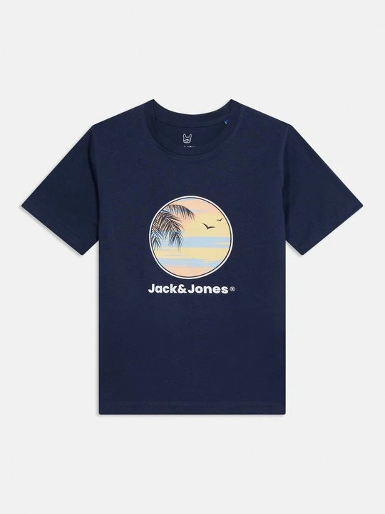 Zdjęcie produktu T-shirt z nadrukiem Jack & Jones Kids granatowy