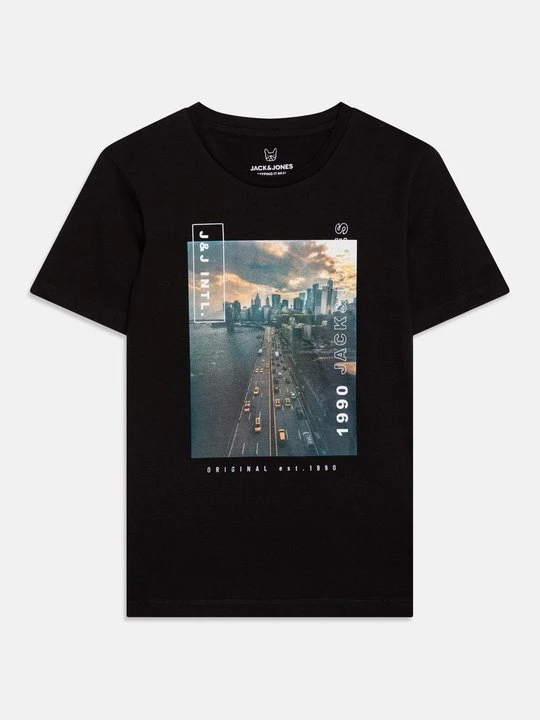 Zdjęcie produktu T-shirt z nadrukiem Jack&Jones czarny