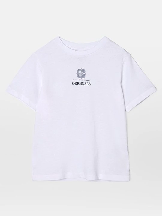 Zdjęcie produktu T-shirt z nadrukiem Jack & Jones Kids biały