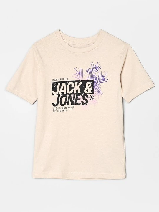 Zdjęcie produktu T-shirt z nadrukiem Jack&Jones beżowy