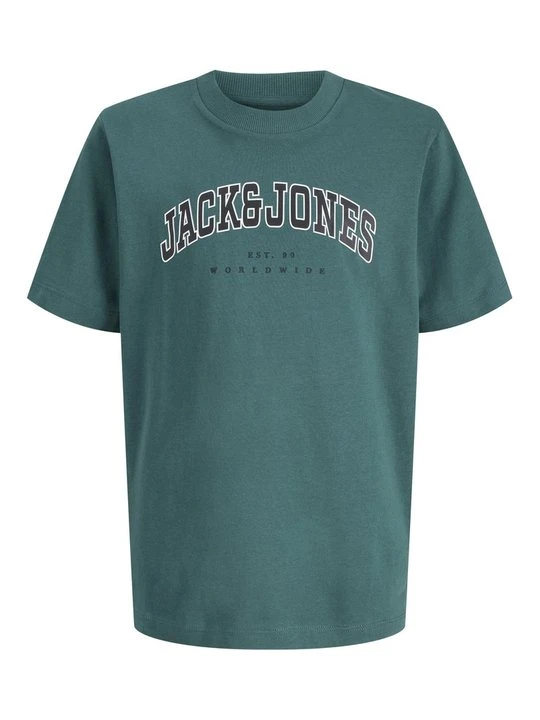 Zdjęcie produktu T-shirt z nadrukiem Jack & Jones Kids butelkowa zieleń