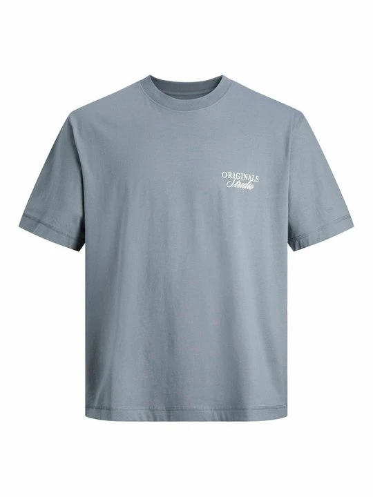 Zdjęcie produktu T-shirt z nadrukiem Jack & Jones Kids jasnoniebieski melanż