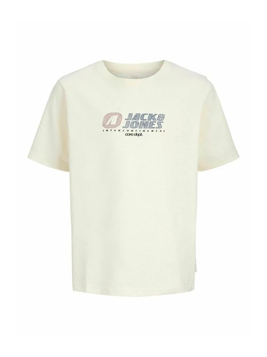 Zdjęcie produktu T-shirt z nadrukiem Jack & Jones Kids mleczny