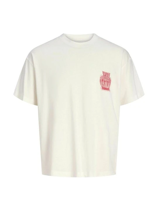 Zdjęcie produktu T-shirt z nadrukiem Jack & Jones Kids mleczny