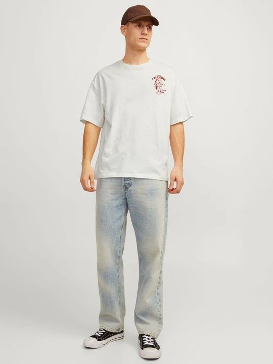 Zdjęcie produktu T-shirt z nadrukiem Jack&Jones mleczny