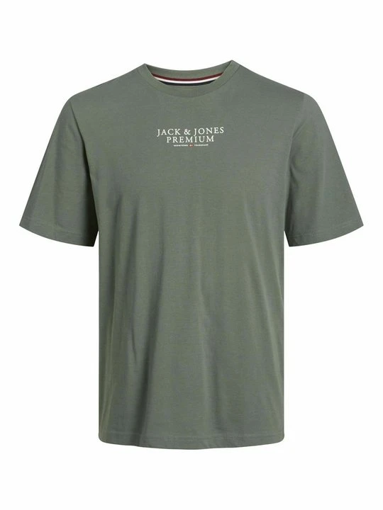 Zdjęcie produktu T-shirt z nadrukiem Jack&Jones zielony melanż