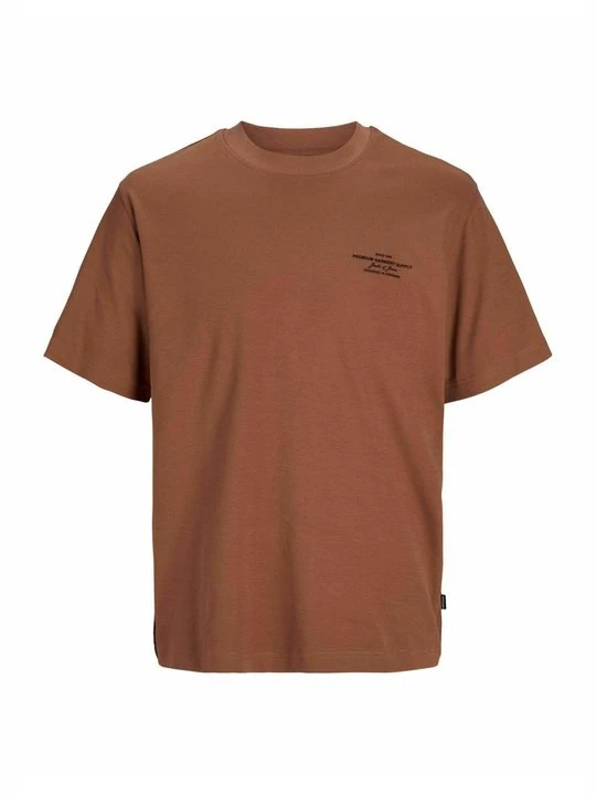 Zdjęcie produktu T-shirt z nadrukiem Jack&Jones ciemnoczerwony