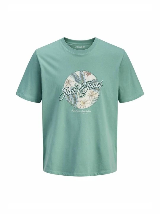 Zdjęcie produktu T-shirt z nadrukiem Jack&Jones turkusowy