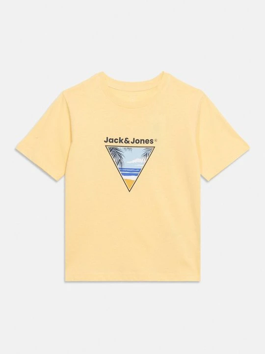 Zdjęcie produktu T-shirt z nadrukiem Jack&Jones żółty