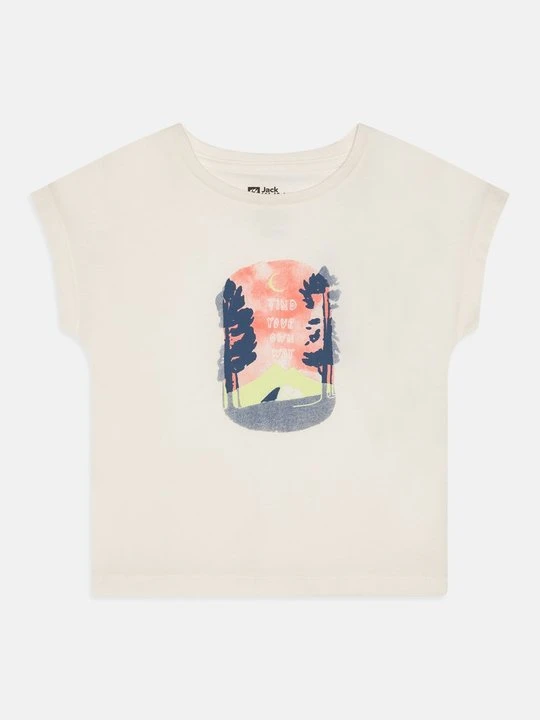 Zdjęcie produktu T-shirt z nadrukiem Jack Wolfskin biały