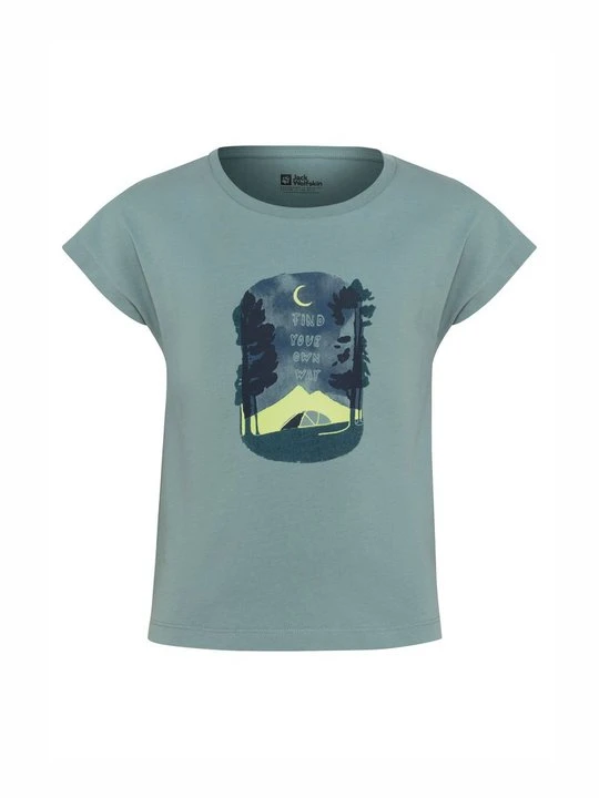 Zdjęcie produktu T-shirt z nadrukiem Jack Wolfskin petrol