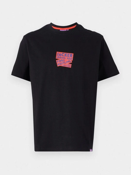 Zdjęcie produktu T-shirt z nadrukiem Jacker czarny