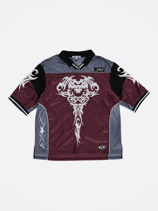 Zdjęcie produktu T-shirt z nadrukiem Jaded London bordowy