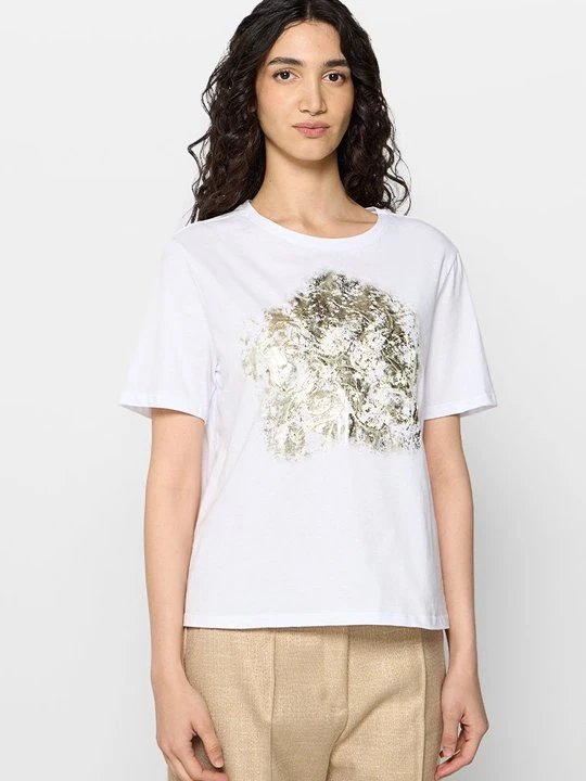 Zdjęcie produktu T-shirt z nadrukiem JDY srebrny