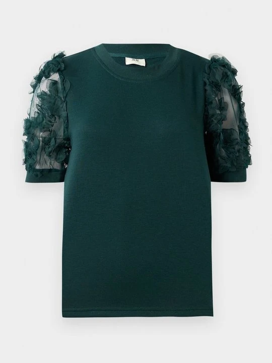 Zdjęcie produktu T-shirt z nadrukiem JDY ciemnozielony