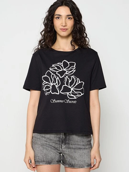 Zdjęcie produktu T-shirt z nadrukiem JDY czarny