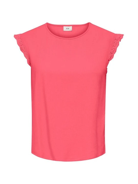 Zdjęcie produktu T-shirt z nadrukiem JDY koralowy