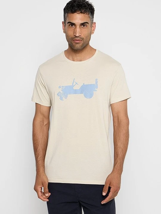 Zdjęcie produktu T-shirt z nadrukiem Jeep biały