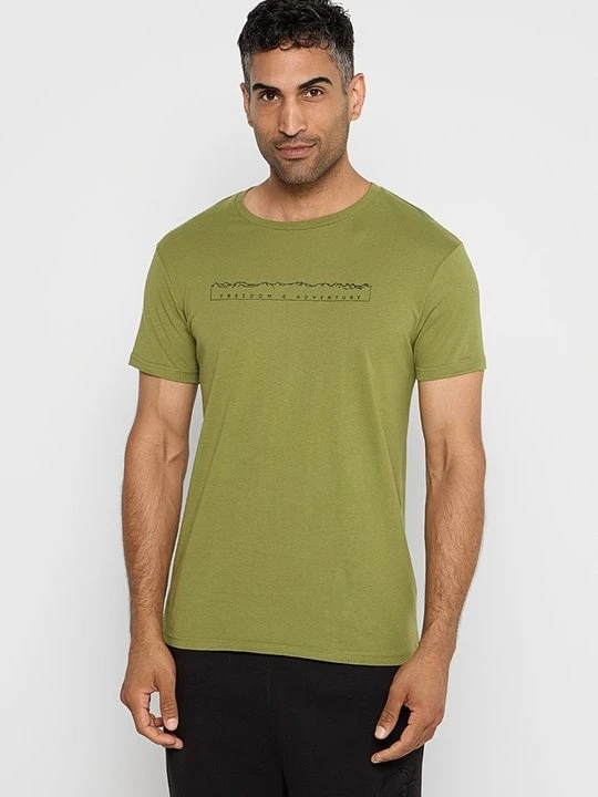 Zdjęcie produktu T-shirt z nadrukiem Jeep zielony