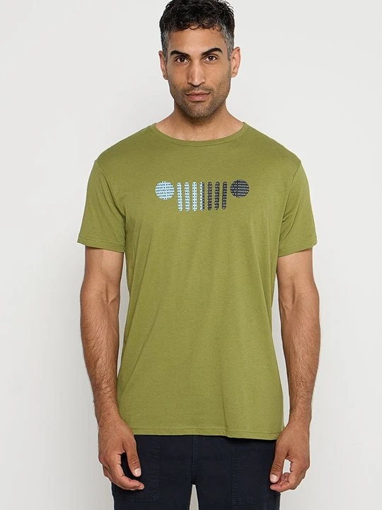 Zdjęcie produktu T-shirt z nadrukiem Jeep zielony