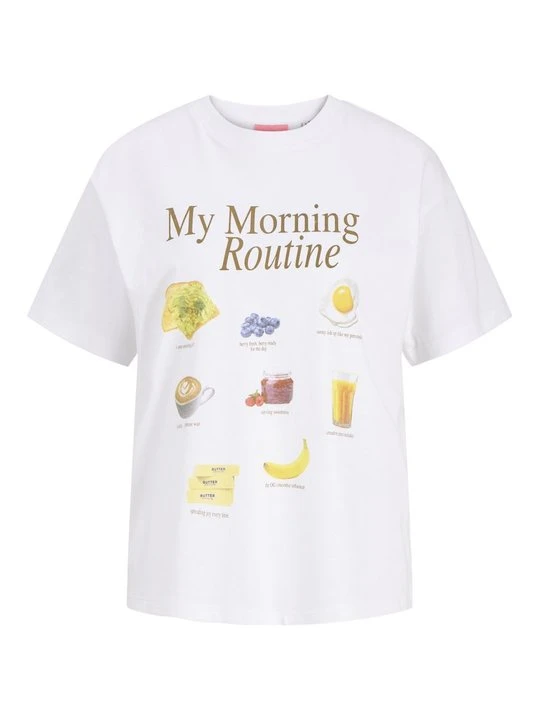 Zdjęcie produktu T-shirt z nadrukiem JJXX biały