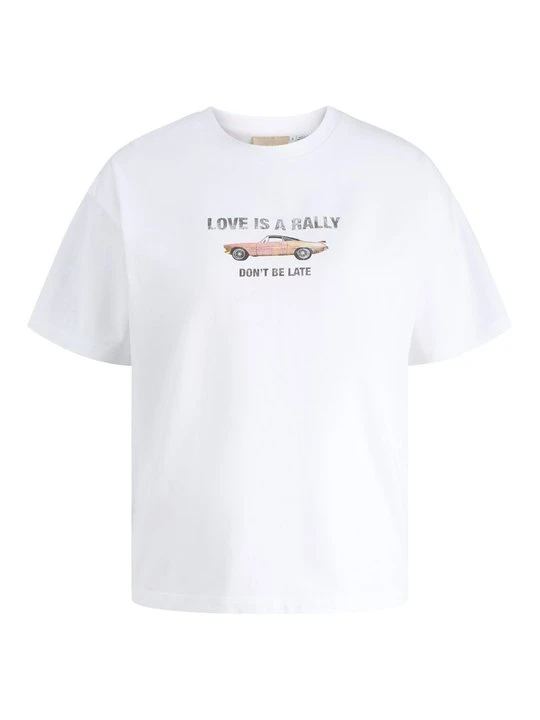 Zdjęcie produktu T-shirt z nadrukiem JJXX biały