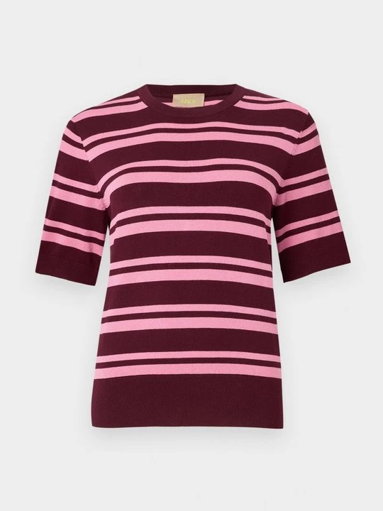 Zdjęcie produktu T-shirt z nadrukiem JJXX ciemnoczerwony