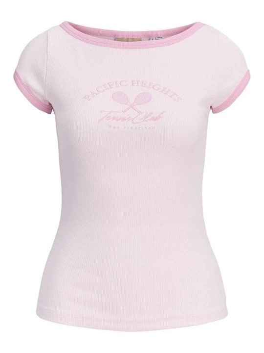Zdjęcie produktu T-shirt z nadrukiem JJXX różowy