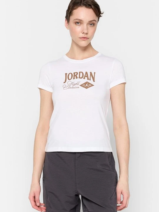 Zdjęcie produktu T-shirt z nadrukiem Jordan biały