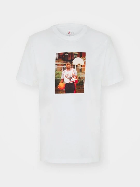 Zdjęcie produktu T-shirt z nadrukiem Jordan biały