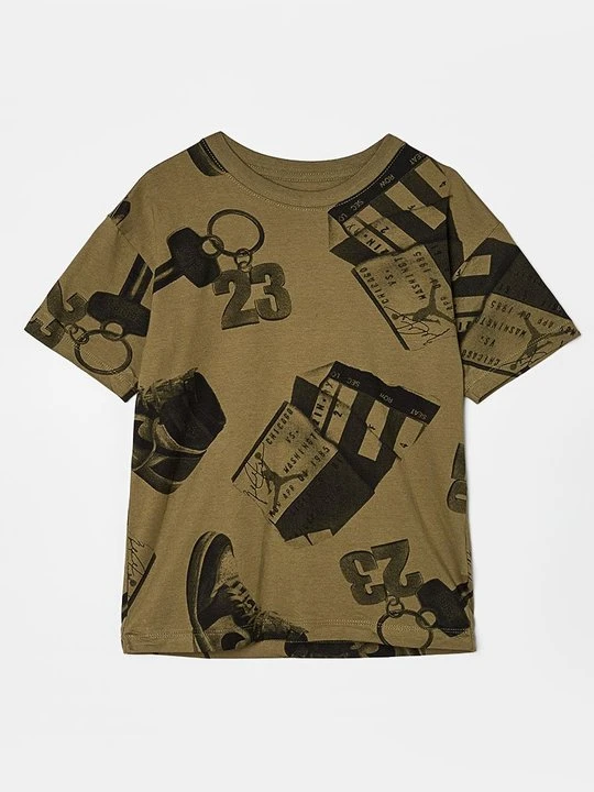 Zdjęcie produktu T-shirt z nadrukiem Jordan oliwkowy