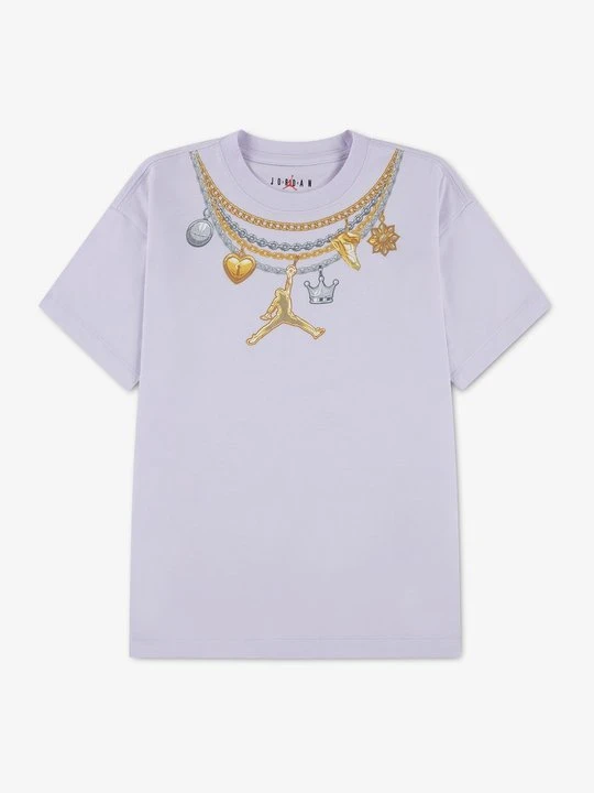 Zdjęcie produktu T-shirt z nadrukiem Jordan fioletowy