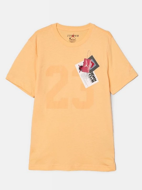 Zdjęcie produktu T-shirt z nadrukiem Jordan pomarańczowy melanż