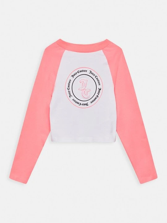 Zdjęcie produktu T-shirt z nadrukiem Juicy Couture różowy neon