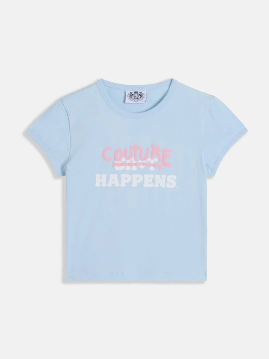 Zdjęcie produktu T-shirt z nadrukiem Juicy Couture niebieski