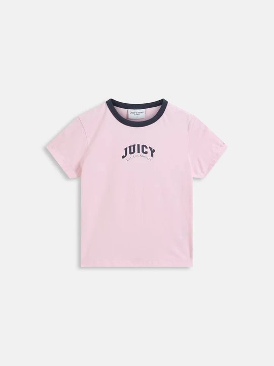 Zdjęcie produktu T-shirt z nadrukiem Juicy Couture jasnoróżowy