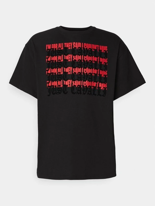 Zdjęcie produktu T-shirt z nadrukiem Just Cavalli czarny