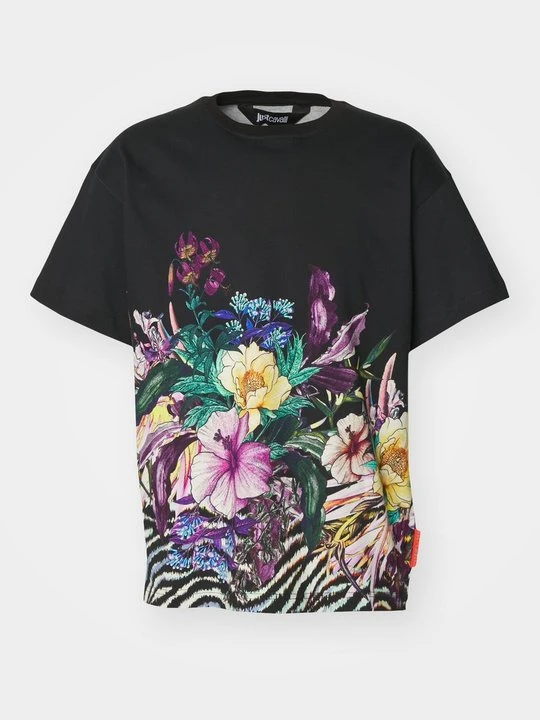 Zdjęcie produktu T-shirt z nadrukiem Just Cavalli czarny