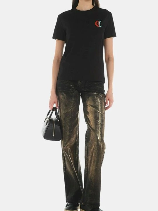 Zdjęcie produktu T-shirt z nadrukiem Just Cavalli czarny